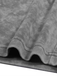 Men's 100% Cotton Washed Vintage Street Shorts Adjustable Drawstring Waist Pockets Breathable Quick Dry Eco-Friendly Loose Fit - Product Image 5