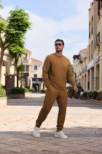 Everyday Sweatsuit Clothing Set Featuring Soft Sweatshirt and Jogger <b>Pants</b> for <b>Leisure</b> Travel and Casual Wear - Product Image 2