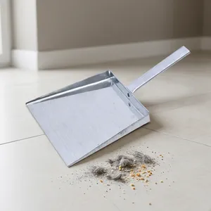 Recogedor de Polvo Metálico con Cabezal de Escoba de Planta Natural, Duradero, Resistente a la Oxidación, Herramienta de Limpieza de Alta Resistencia para Uso en el Hogar, Garaje y Cocina - Product Image 5