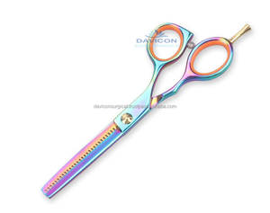 กรรไกรซอยผมสแตนเลสคุณภาพสูงระดับมืออาชีพ สีรุ้ง อุปกรณ์เสริมสวย โดย DAVICON ENTERPRISES - Product Image 5