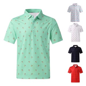 Arabella Men's Casual Regular Fit Breathable Quick Dry O-Neck Solid Digital Print Knitted Polyester/Cotton Customized Blank - Product Image 1