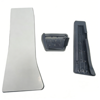YIQIDA para BMW Serie 5 X5 X6, Kits Interiores, Cubiertas de Pedales de Acelerador, Freno y Reposapiés, Aleación de Aluminio, Diseño Moderno, 3 Piezas