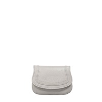 Portefeuille unisexe en cuir véritable grainé naturel, doux et somptueux, style bohème, avec fermeture éclair et pompon, exporté par Indian Saman