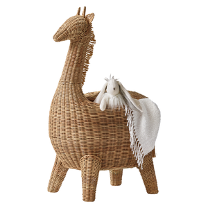 Premium Giraffe Shape Rattan Toy Storage <b>Basket</b> Cute Animal Kids Bedroom Magazine Holder Children Room Furniture Wholesale - Product Image 3