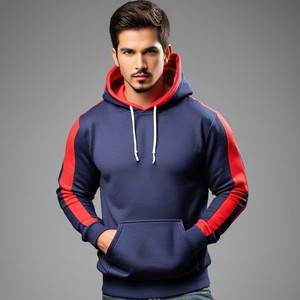Sudadera con Capucha Personalizable para Hombre, 300 g/m², 100% Algodón, con Cierre, Unisex, Diseño Casual Extra Grande, Impresión de Logotipo, Bordado, Tela Lisa - Product Image 1