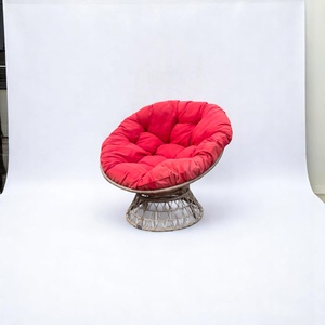 เก้าอี้ชิงช้าหวายโพลีดีไซน์ทันสมัยพร้อมเบาะจัดส่งเร็วเก้าอี้แกว่งสำหรับสวนเฟอร์นิเจอร์กลางแจ้งสำหรับลานชิงช้า - Product Image 3