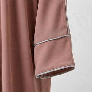 Abaya Premium Ouverte sur le Devant, Jilbab Élégant pour Femme, Ample et Décontracté, Tissu Personnalisé en Mousseline, Khimar Modeste, Robe Islamique - Product Image 5