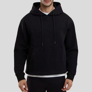 เสื้อฮู้ดดี้โอเวอร์ไซส์สองชั้น ผ้าฟลีซโพลีเอสเตอร์/คอตตอน ระบายอากาศได้ดี น้ำหนักเบา เป็นมิตรกับสิ่งแวดล้อม คุณภาพสูง สำหรับผู้ชาย - Product Image 5