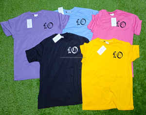 Camisetas con hombros descubiertos vintage en blanco liso, camisetas bordadas de peso pesado de algodón 100%, camisetas con logotipo personalizado para hombre - Product Image 5