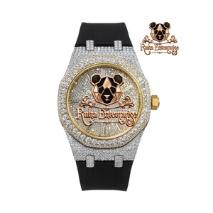 Reloj analógico para hombre con puente numérico curvo y centro de esfera elevado - Product Image 2