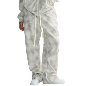 กางเกงขายาวทรงหลวมสไตล์วินเทอร์สตรีท เอวกลาง ผ้าฟลีซหนานุ่ม ระบายอากาศได้ดี มีเชือกผูกเอว ขากว้าง สวมใส่สบาย เหมาะสำหรับกลุ่มเพื่อนร่วมงาน  รับสกรีนโลโก้ - Product Image 4