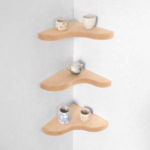 Acacia Wood <b>Corner</b> Plant <b>Shelf</b> Wooden Plant Stand Space Saving <b>Corner</b> Display Rack for Indoor Outdoor Plants Balcony Living Room - Product Image 3