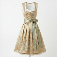Robe Dirndl Bavaroise Personnalisée Haut de Gamme en Gros – Élégante Broderie Florale – Tenue Traditionnelle pour l'Oktoberfest – Uniforme de Serveuse de Bière Allemande