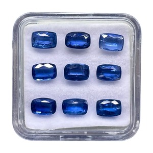 Cianita Azul Natural de 6mm y 4mm, Corte Cojín, Piedras Preciosas Sueltas Sin Tratar, Lote a Precio Mayorista para Fabricación de Joyería - Product Image 1