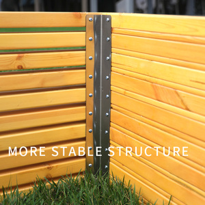 Banc de jardin moderne en bois d'acacia écologique Minh Phuoc pour 2 personnes, sans dossier, pour terrasse et jardin - Product Image 4