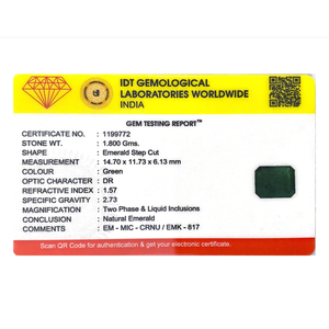 Natural Zambian Emerald 9 Carat Loose Gemstone for Fine Jewelry - Product Image 4