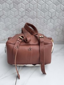2026 New Designer Cowhide Leather <b>Backpack</b> Softback Unisex Day <b>Backpack</b> Multiple Pockets Checks Design <b>School</b> Bag Zipper Closure - Product Image 5