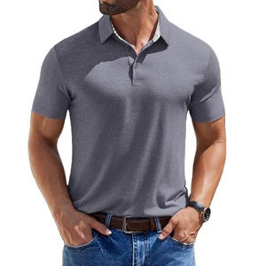 Camiseta Polo Informal de Verano, Estilo Simple, Manga Corta, Lisa, 100% Poliéster y Algodón, para Fitness, Running, Gimnasio, para Hombre, 2027 - Product Image 1