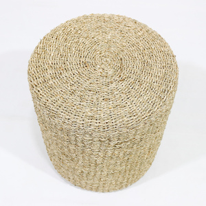 เบาะรองนั่งสานมือจากผ้าสาลูสีเดียว ผ้าถักนุ่มสบาย - Product Image 4