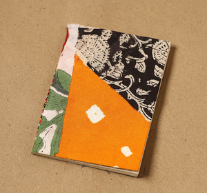 Color Patch Fabric Cover Notebook Handmade Paper Mini Diary Cloth Bound Journal Pocket Writing Memo Sketch Pad Travel Gift Item - Product Image 5