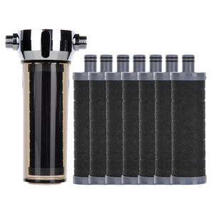 ตัวกรองน้ำอาบน้ำแบบคู่ Moolmang พร้อมรีฟิล 7 ชิ้น ได้รับการรับรองมาตรฐาน NSF 177 372 ปริมาณการกรอง 3200 แกลลอน กำจัดคลอรีนและสารโลหะหนัก - Product Image 1