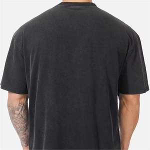Camisetas de Hombre de Lujo, Mezcla de Algodón y Spandex Supima, Cuello Redondo, Ecológicas, Transpirables, Hombros Caídos, Corte Holgado, Ajuste Regular - Product Image 2