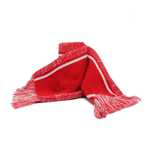 ชุดผ้าพันคอและหมวกอะคริลิค Delta Sigma Theta Crimson Crest Jacquard ปักลายหรูหรา สำหรับชมรมนักเรียน นักศึกษา ฤดูหนาว - Product Image 3