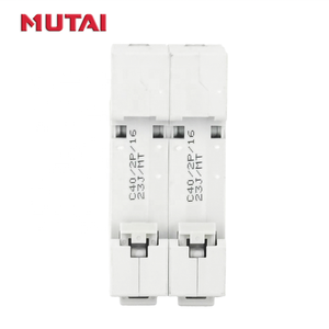 MUTAI Factory AC <span class=keywords><strong>Disyuntor</strong></span> 16 <span class=keywords><strong>20</strong></span> 25 32 50 63 <span class=keywords><strong>Amp</strong></span> MCB Precio 2 Polos 2 P <span class=keywords><strong>Disyuntor</strong></span> eléctrico en miniatura - Product Image 4