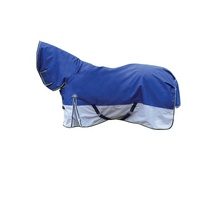 Couverture d'équitation imperméable et respirante Ripstop pour chevaux, modèle Combo Hiver, avec quincaillerie en acier inoxydable et col montant