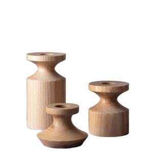 Handmade Natural Mango Wood <b>Candle</b> Holder Creative Wooden Tea <b>Light</b> <b>Candle</b> Holder Wedding Party - Product Image 1