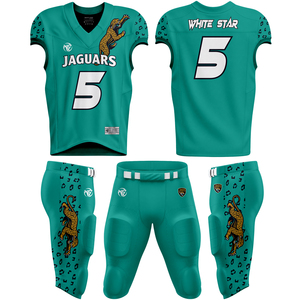 American Football Uniform Kit Jersey Pants <b>Socks</b> 100% <b>Polyester</b> Printed Short Sleeve Personalized Team Customization Options - Product Image 1