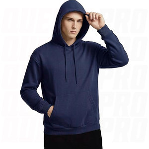 Sweat à capuche en polaire pour homme avec poche kangourou, en coton et polyester de poids moyen, impression personnalisée, broderie, DTG, sérigraphie - Product Image 4
