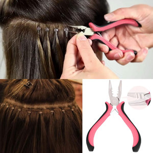 Alicates Mini de 3 Orificios con Mango Rosa, Elegancia en Precisión, para Apertura y Extracción de Extensiones de Cabello con Anillos Micro Nano - Product Image 6