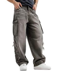 Pantalones Vaqueros Holgados de Alta Calidad, Material Sólido Premium, Último Estilo, Directo de Fábrica, Ajustables, para Hombre - Product Image 1