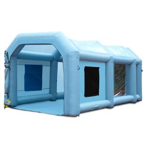 20x10x8ft High Powerful 480W+750W <b>Blowers</b> LED Inflatable Spray Booth Tent for <b>Car</b> Paint 8ft Inflatable Paint Booth Tent Air - Product Image 6