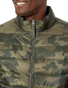 Wholesale Men’s Camouflage Puffer <b>Jacket</b> – Premium Lightweight Woodland <b>Camo</b> Bubble Coat – Water-Resistant Windproof - Product Image 3