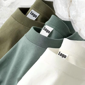 Camiseta Personalizada de Poliéster/Algodón para Hombre, Cuello Redondo, Diseño Liso Teñido, Talla Grande, Tejido de Punto de 240 g, Secado Rápido - Product Image 1