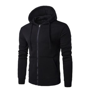 Cardigan Sweatshirt Solid Color Hoodie Top Autumn and Winter Men and Women Loose Sports <b>Zipper</b> Sweater Order Now - Product Image 1