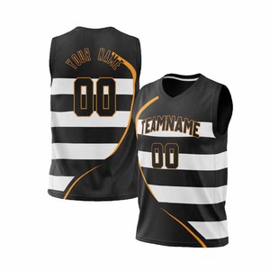 Camiseta de Baloncesto Personalizada para Hombre, con Nombre y Número del Equipo, sin Mangas, Sublimada - Product Image 3