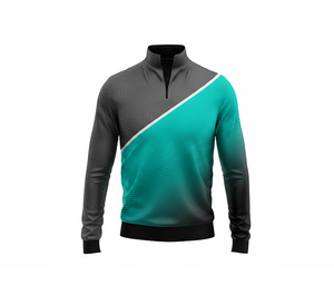 OEM/ODM Quarter Zip Sportswear <b>Jacket</b> Manufacturer <b>Men</b> Women Youth Sportswear Quick Dry Team <b>Pullover</b> - Product Image 2