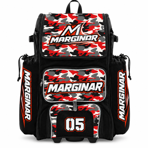 Bolsa de Viaje Personalizada para Béisbol y Sóftbol MARGINAL SPORTS, con Funda para Bate, Diseño de Carrito con Ruedas y Múltiples Compartimentos de Almacenamiento - Product Image 1