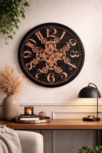 นาฬิกาแขวนผนังควอตซ์แบบอนาล็อก SONAM SLG 004 ดีไซน์อุตสาหกรรม ทำงานเงียบ ผลิตจากพลาสติก ขนาดใหญ่ เหมาะสำหรับใช้ในสำนักงาน บ้าน ห้องครัว และสถานที่ทำงาน - Product Image 2