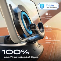 Support de téléphone de voiture LISEN 2025 amélioré, rotatif à 360°, en silicone, réglable, pour iPhone 16 15 Pro Max Samsung