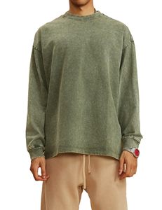 Sweat-shirt personnalisé pour homme, col rond, coupe classique, en molleton 100% coton, logo personnalisé, respirant, vente en gros, pas cher - Product Image 1