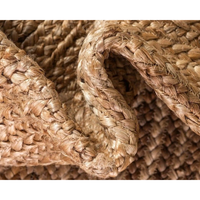 Tapis de table pliable en jute et herbe de mer, fait main, imperméable, épaisseur moyenne, design simple, écologique et durable, pour la maison
