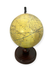 Globo Terráqueo Clásico de Metal Art Deco, Hecho a Mano y Giratorio, Ecológico, para Decoración de Escritorio - Product Image 3