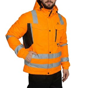 Chaqueta de Seguridad Reflectante para Hombre, Ropa de Trabajo de Invierno, Alta Visibilidad, Impermeable, Resistente al Viento, para Construcción, 2026 - Product Image 5