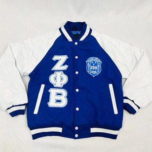 Zeta phi Beta เสื้อแจ็คเก็ตหนังขนสัตว์ปักตามสั่ง - Product Image 1