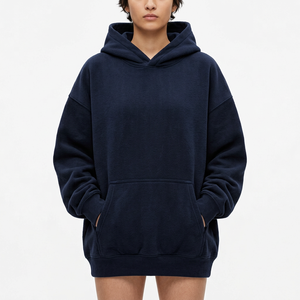 Hoodie surdimensionné personnalisé pour femme en molleton de coton, fabrication de vêtements streetwear en gros pour marques américaines, britanniques et européennes - Product Image 4
