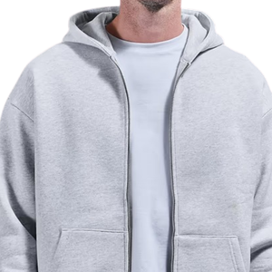 Sweat à capuche zippé décontracté pour homme, personnalisé, à manches longues, confortable, style streetwear - Product Image 3